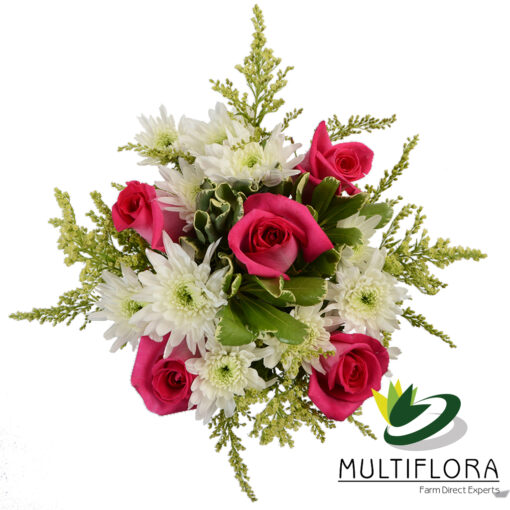 multiflora.com five dark pink roses five dark pink roses 2
